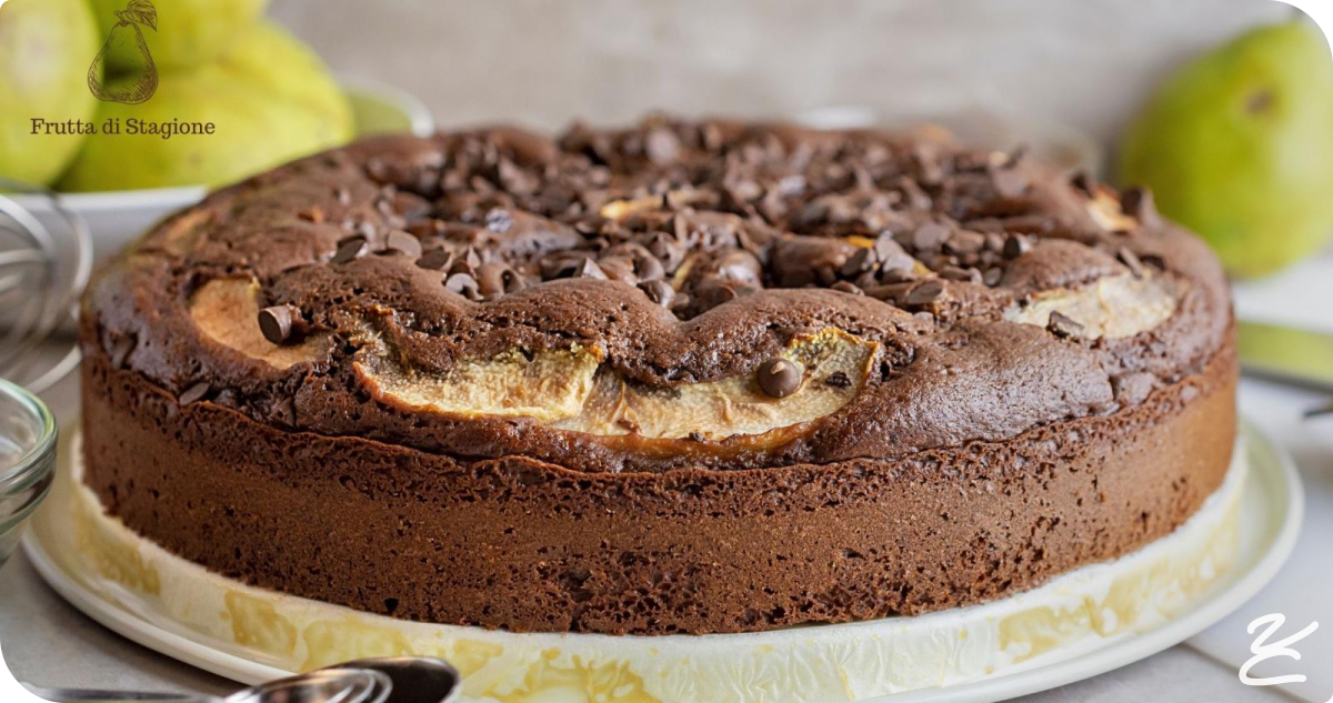 La Torta squisita con pere, passito e cioccolato