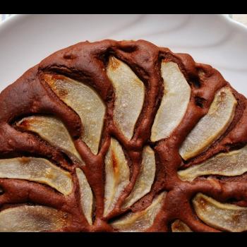 dolce con pere, passito e cioccolato 